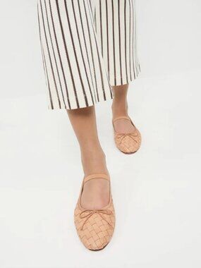 Loeffler Randall Leonie Honey Woven Ballet Flat